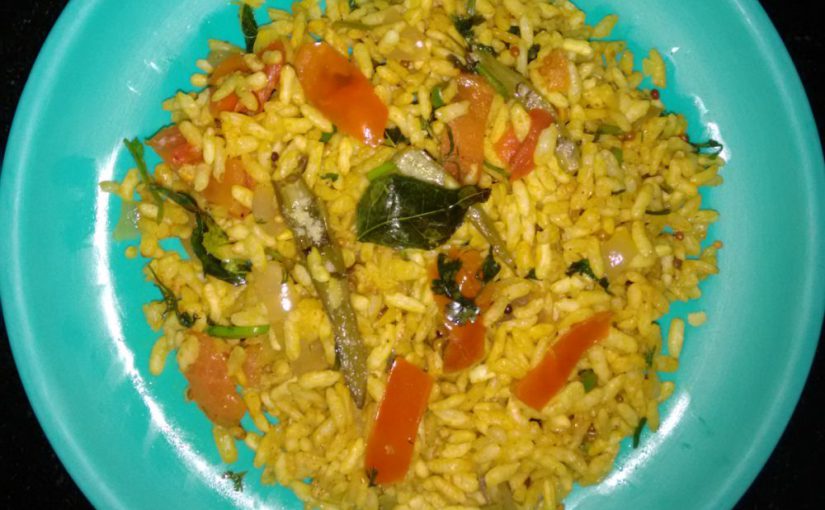 Healthy Puffed Rice Poha ~ Tasty and ideal dish for weight watchers!